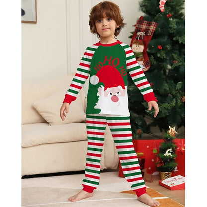 Green Candy Cane Xmas Family Pajamas 90Y-194