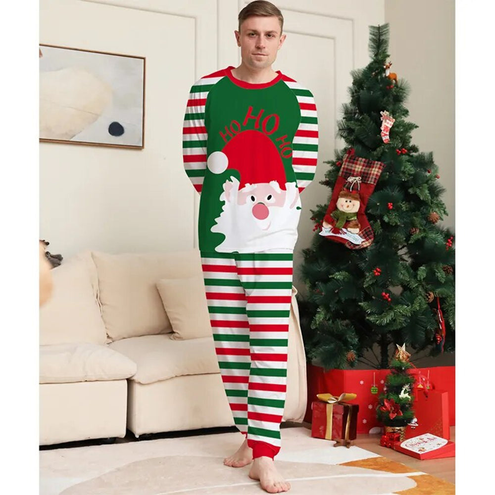 Green Candy Cane Xmas Family Pajamas 90Y-194