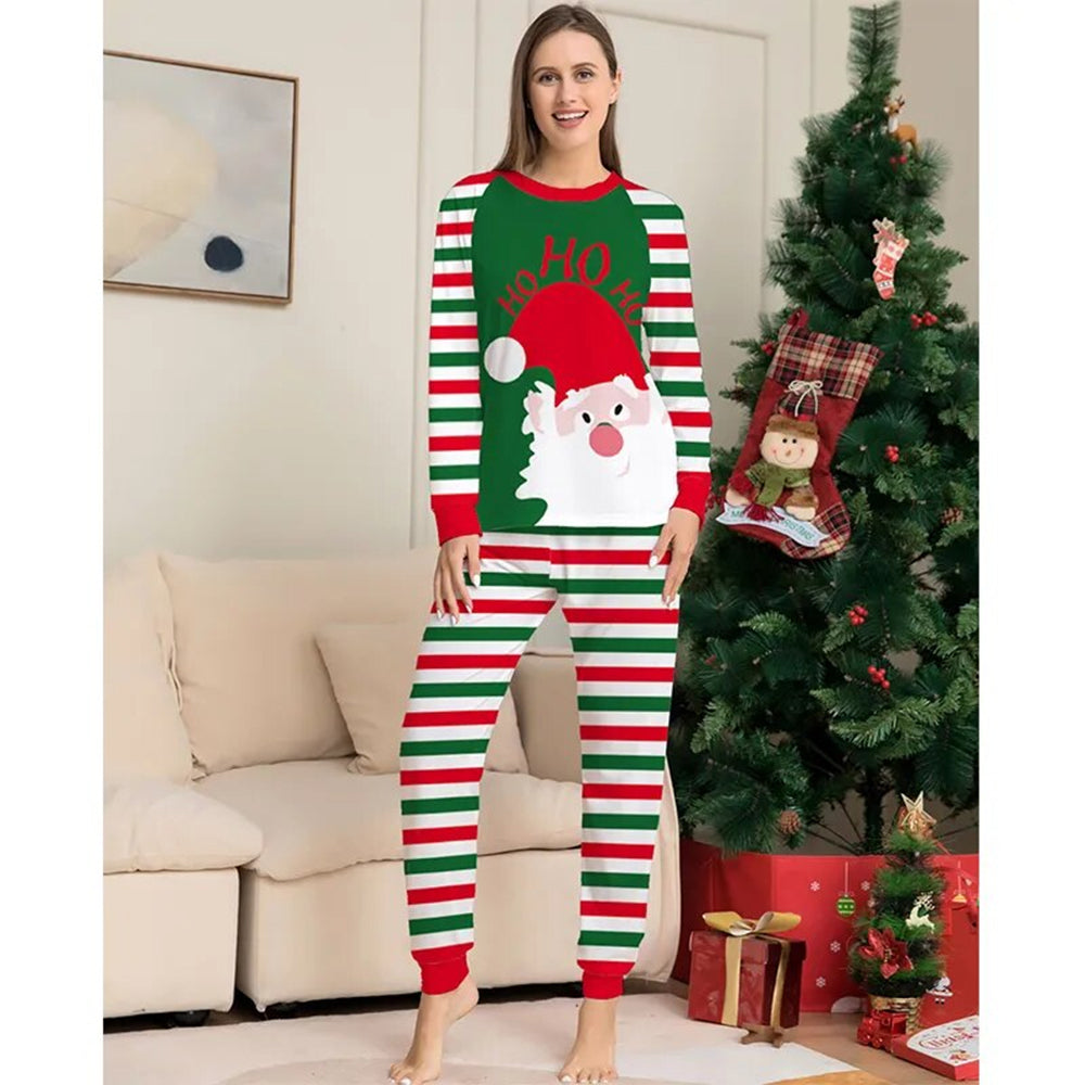 Green Candy Cane Xmas Family Pajamas 90Y-194