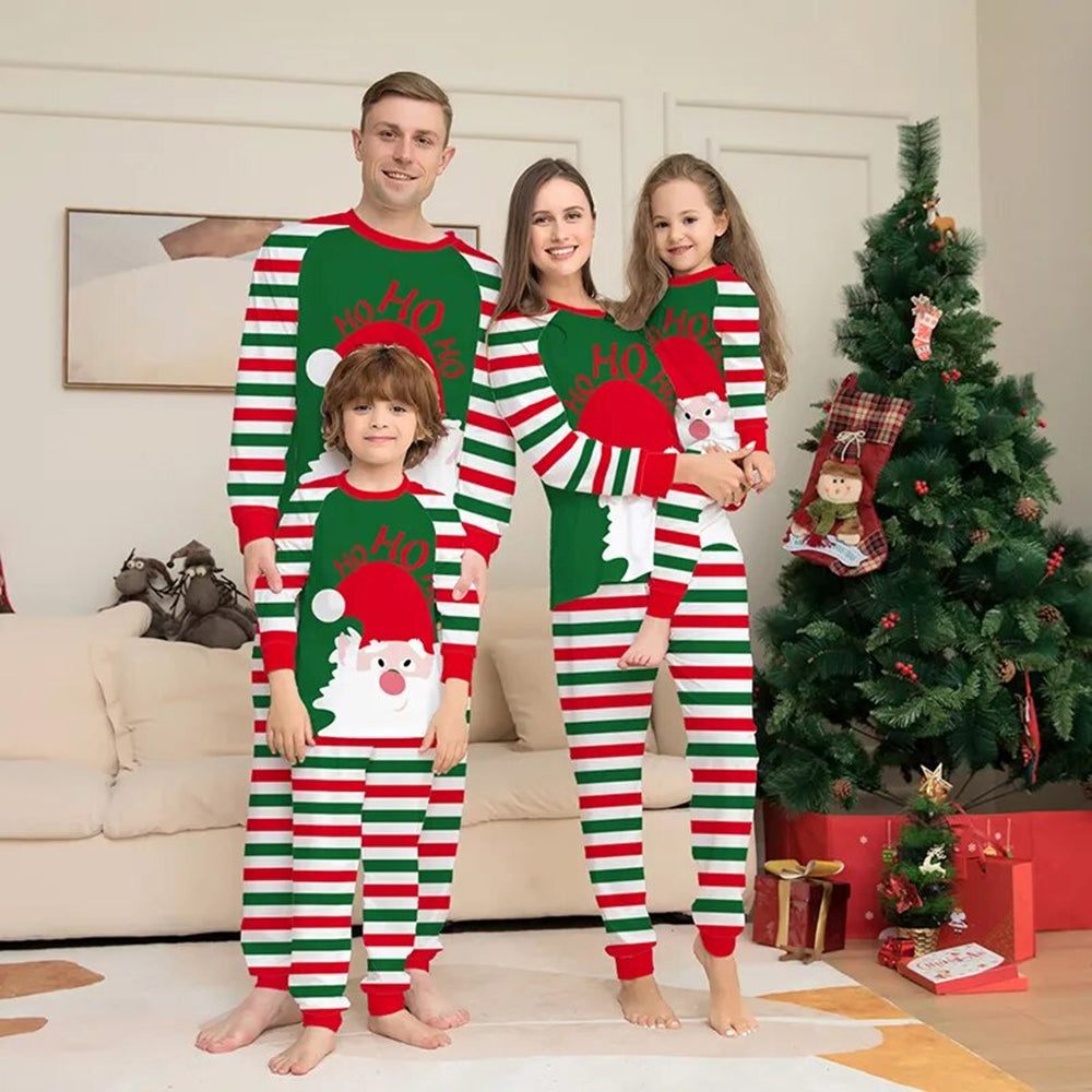 Green Candy Cane Xmas Family Pajamas 90Y-194