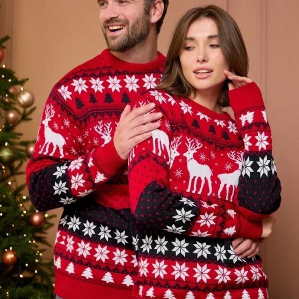 Red Ugly Christmas Couple Sweaters 90Y-201