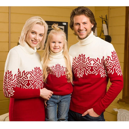 Snowflake Family Ugly Christmas Sweaters 90Y-202