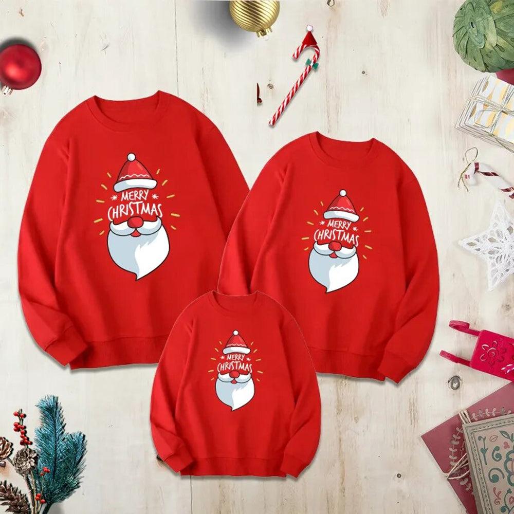 Santa Claus Merry Xmas Family Sweatshirts 90Y-209