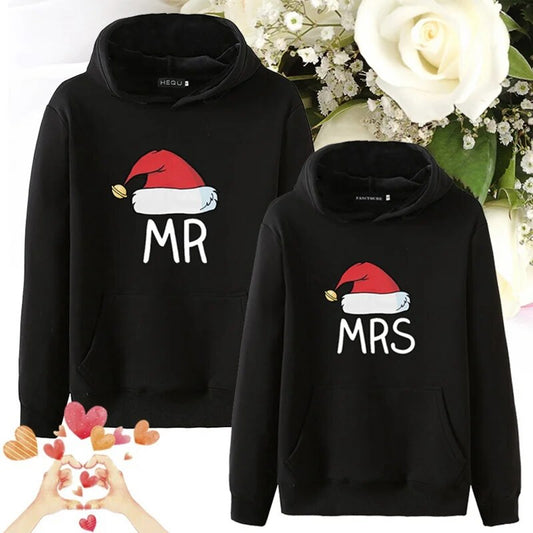 Santa Mr Mrs Christmas Couple Hoodies 90Y-217