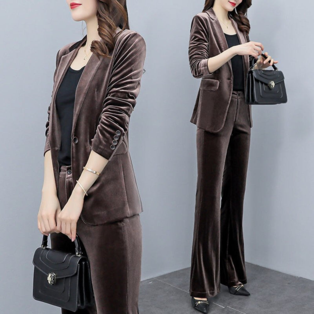 Velvet Pant Suit 90Y-64