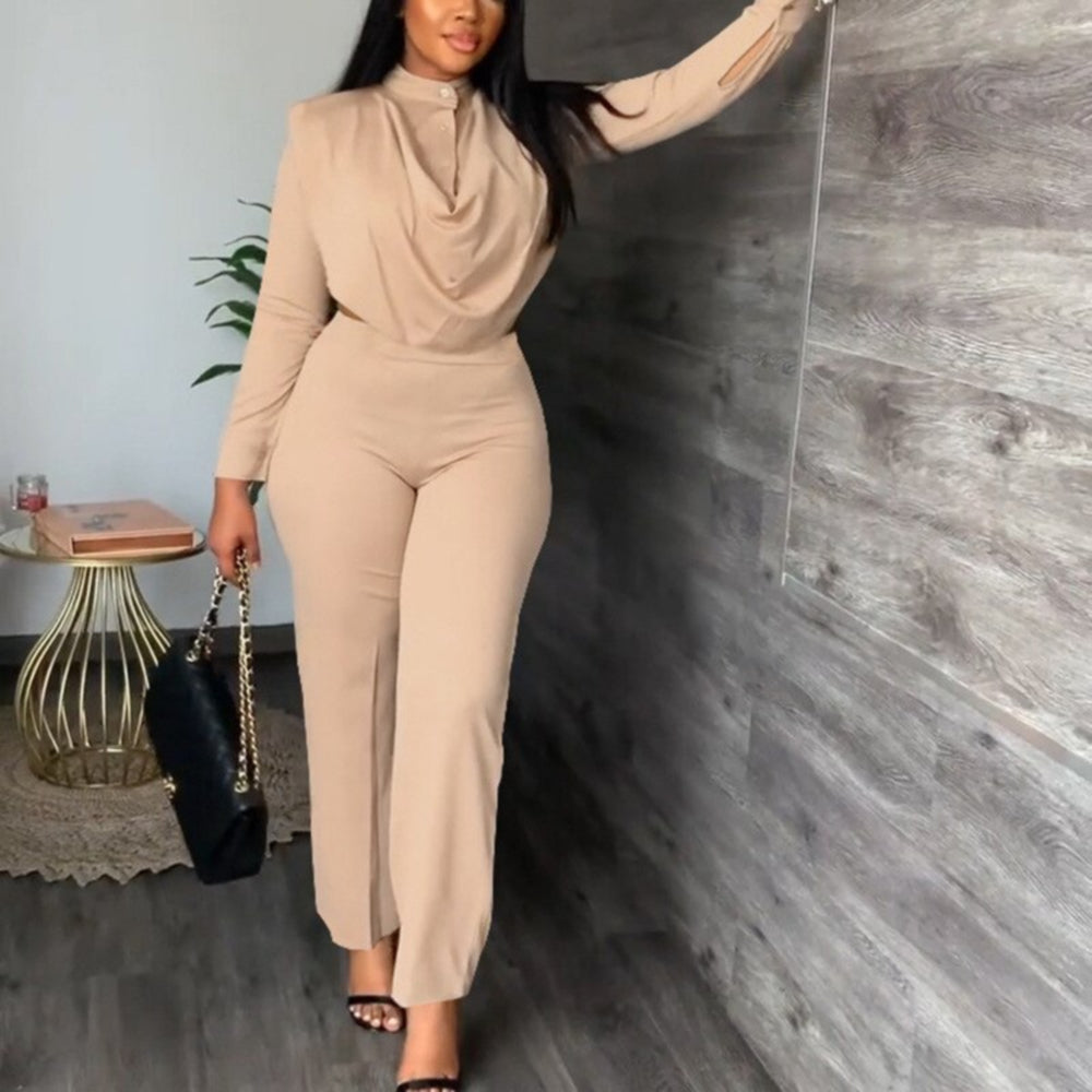 Plus Size Pant Suit 90Y-72 khaki