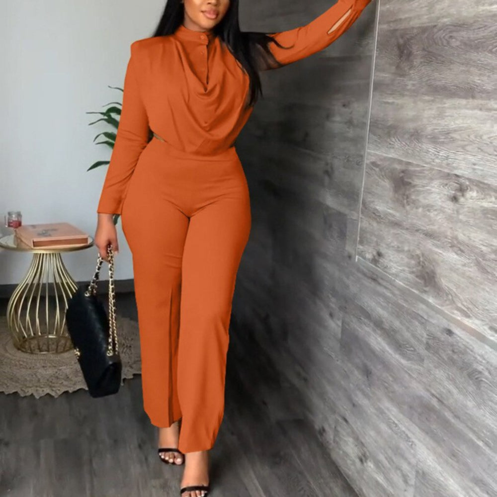 Plus Size Pant Suit 90Y-72 orange