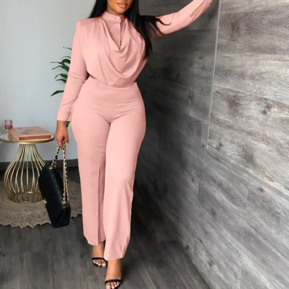 Plus Size Pant Suit 90Y-72 pink