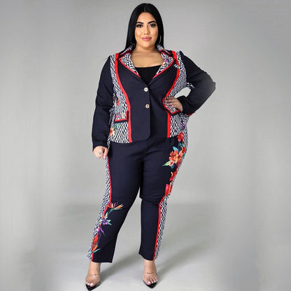 Plus Size Pant Suit 90Y-76