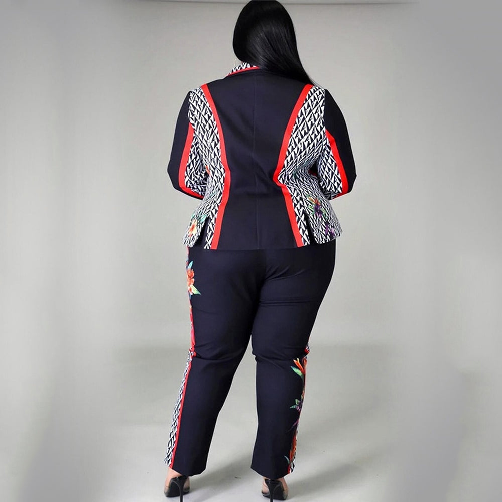 Plus Size Pant Suit 90Y-76