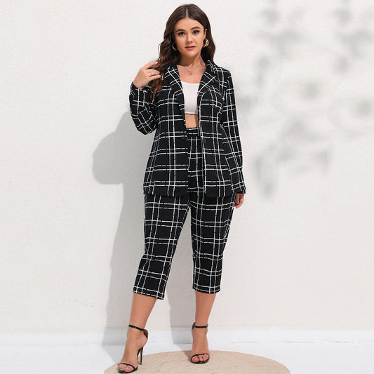 Plus Size Pant Suit 90Y-88