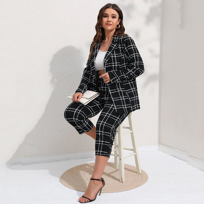 Plus Size Pant Suit 90Y-88