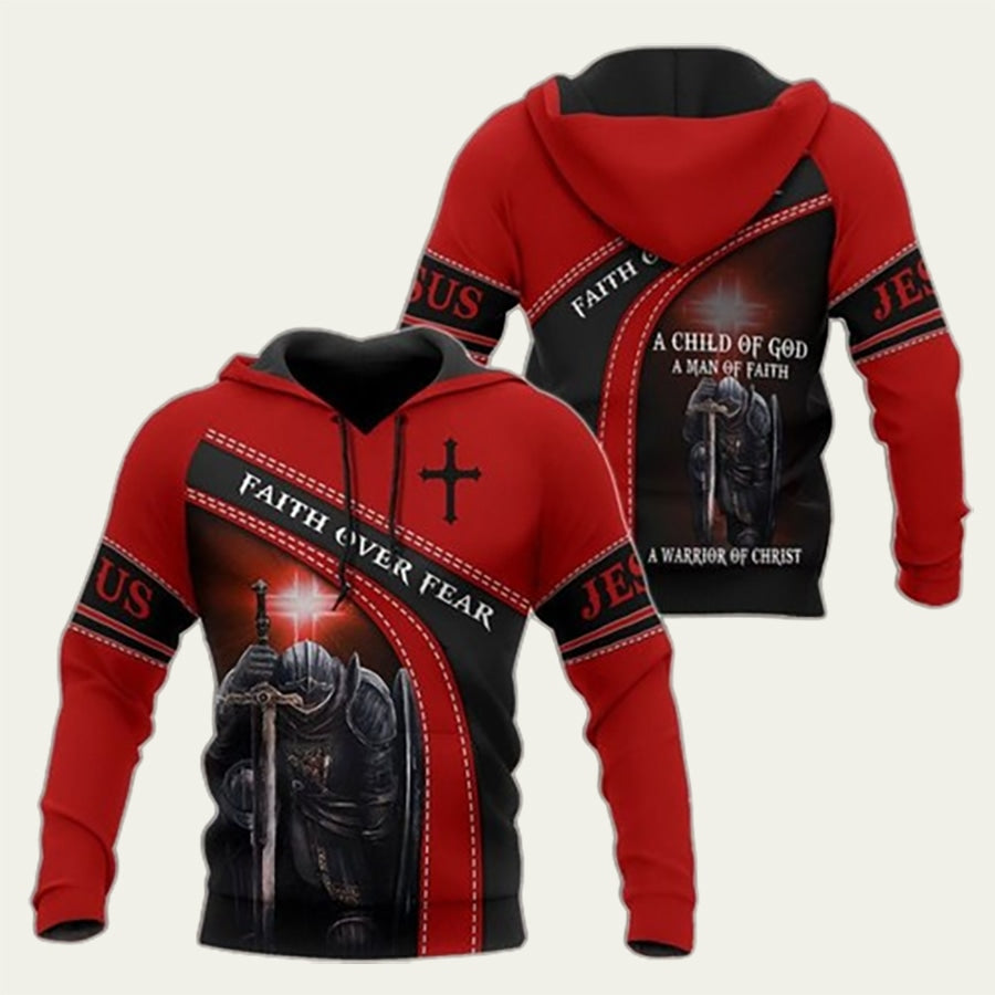 A Child Of God Jesus Christian Knight Templar Warrior Hoodie