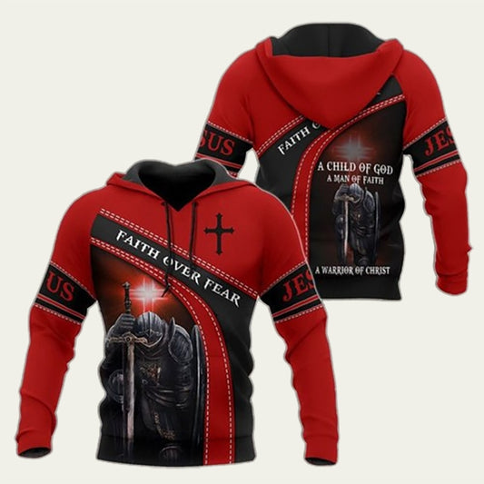 A Child Of God Jesus Christian Knight Templar Warrior Hoodie