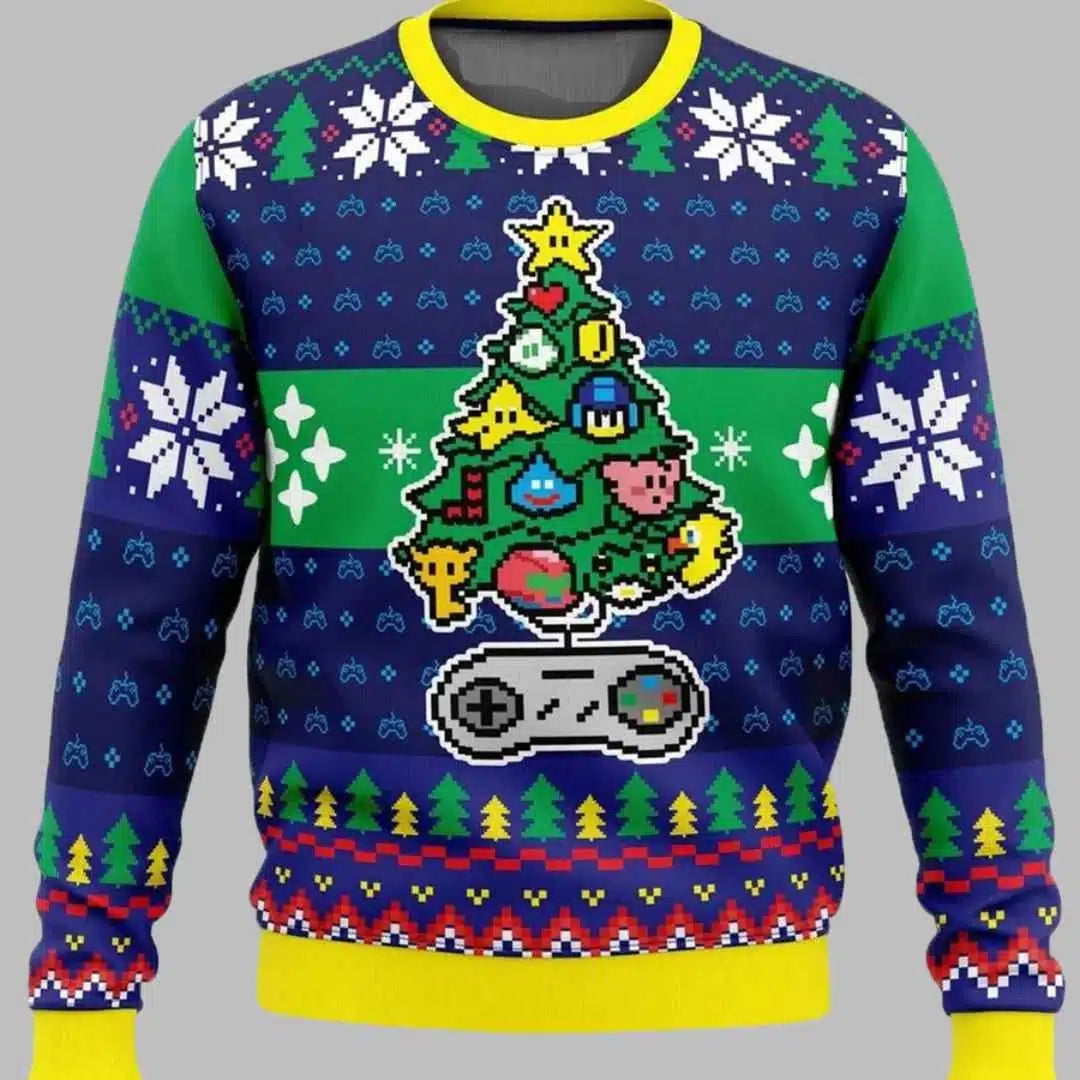 A Classic Gamer Christmas Ugly Christmas Sweater