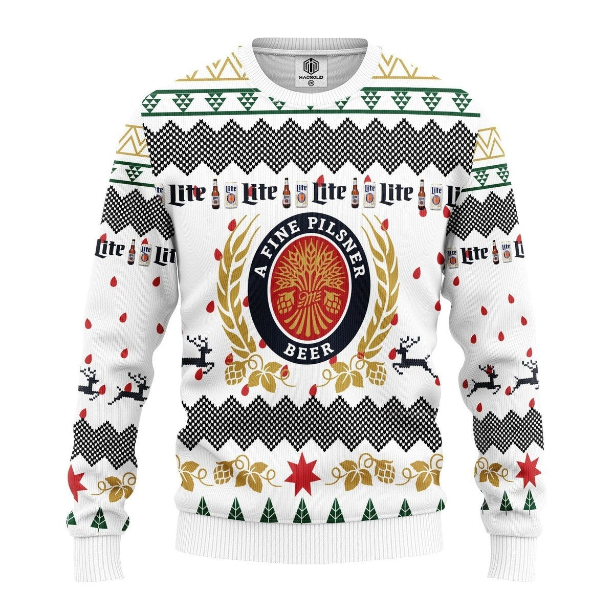 A Fine Pilsner Beer Miller Lite Beer Ugly Sweater