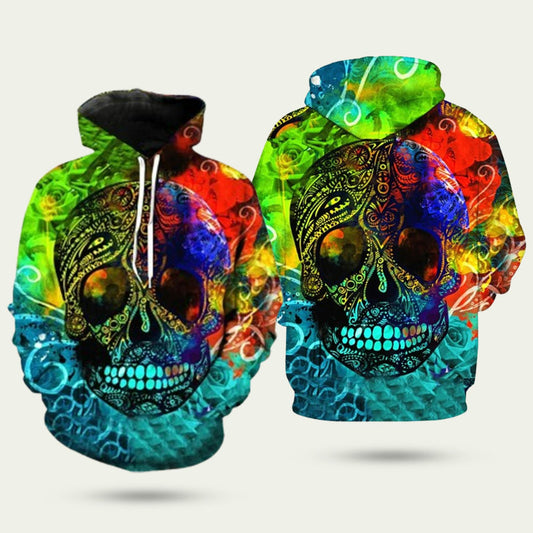 Acid Sugar Skull Hoodie