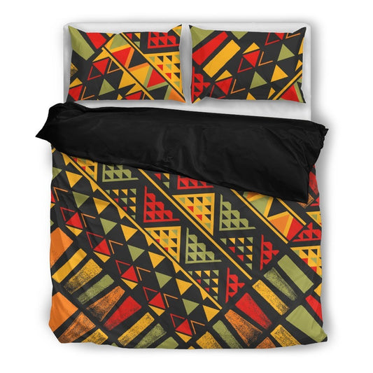African Afro Dashiki Adinkra Kente Pattern Bedding Set
