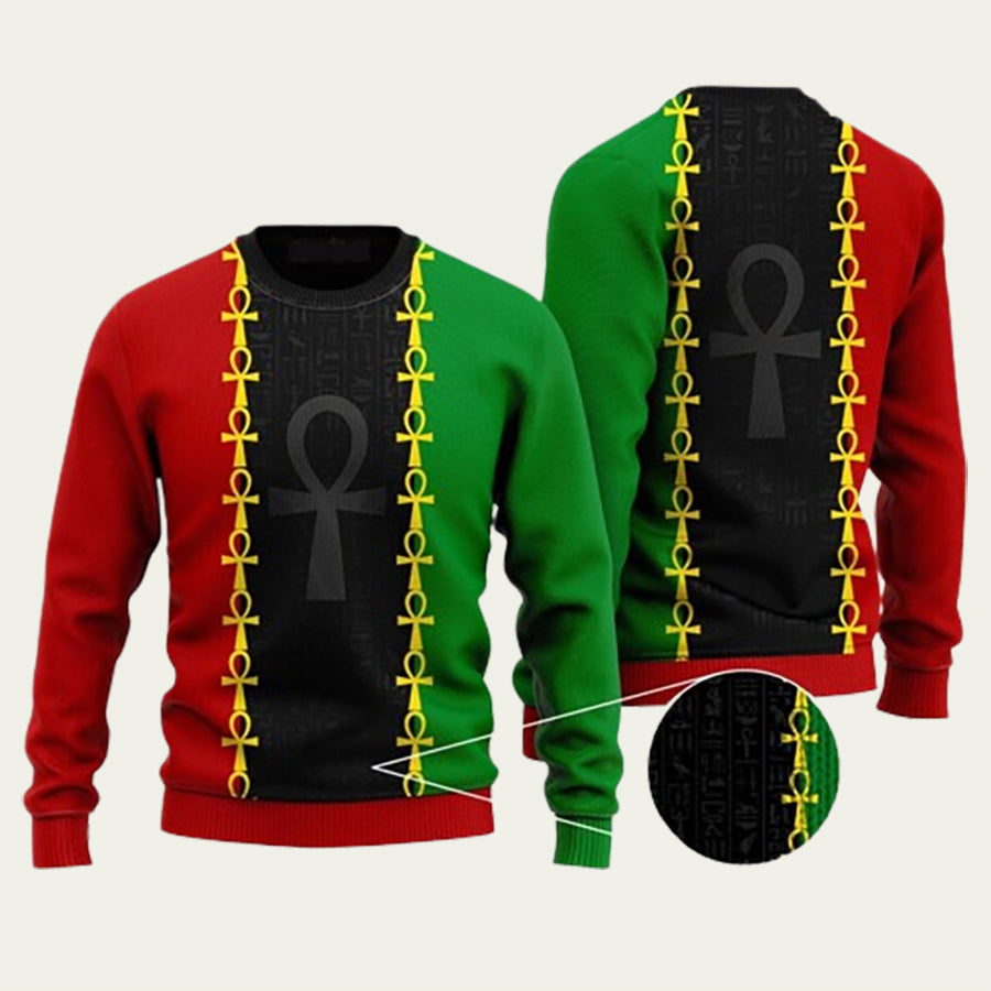Afro African Ugly Christmas Sweater