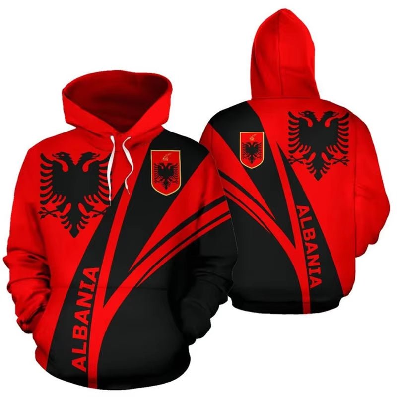 Albania Flag Hoodie