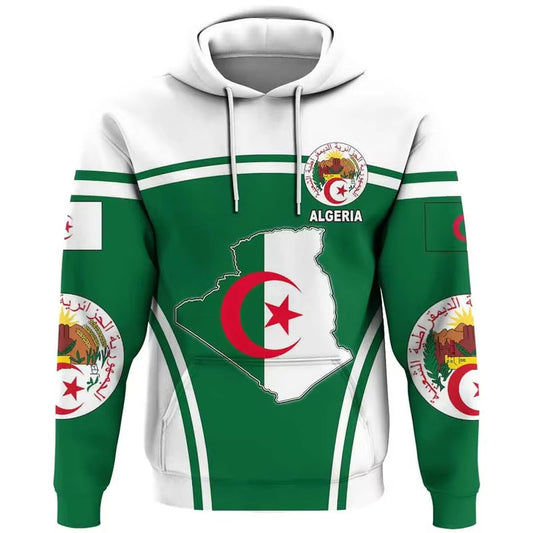 Algeria Flag Hoodie