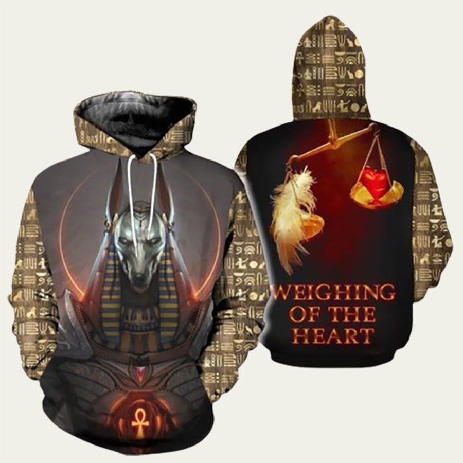 Ancient Egypt Pharaoh Anubis Hoodie