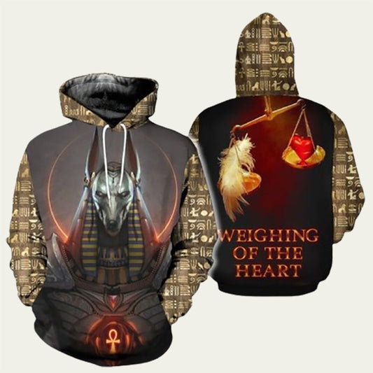 Ancient Egypt Pharaoh Anubis Hoodie