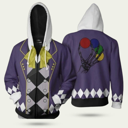 Anime Black Butler Kuroshitsuji Circus Joker Hoodie