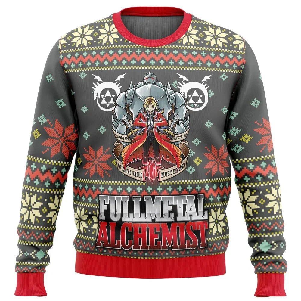 Anime Fullmetal Alchemist Ugly Christmas Sweater