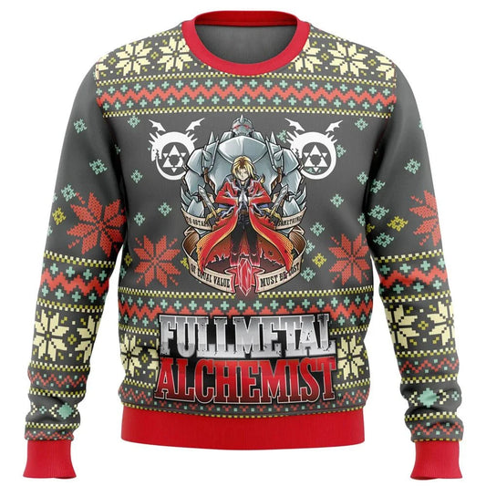 Anime Fullmetal Alchemist Ugly Christmas Sweater
