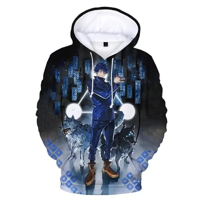 Anime Jujutsu Kaisen Megumi Fushiguro Hoodie