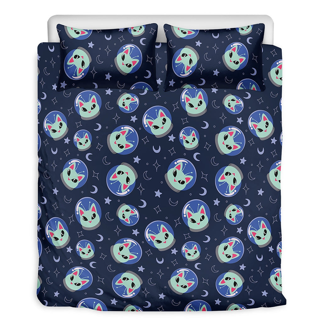 Astronaut Cat Pattern Bedding Set