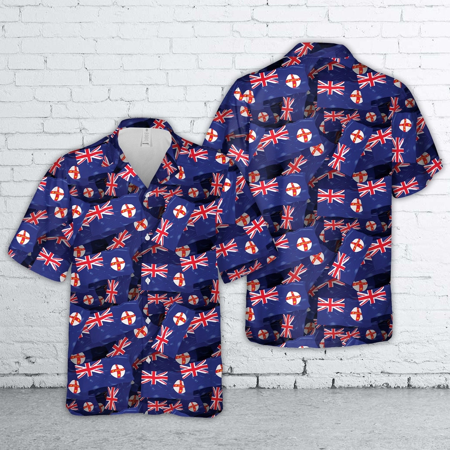 Australia New South Wales Flag Pattern Hawaiian Shirt
