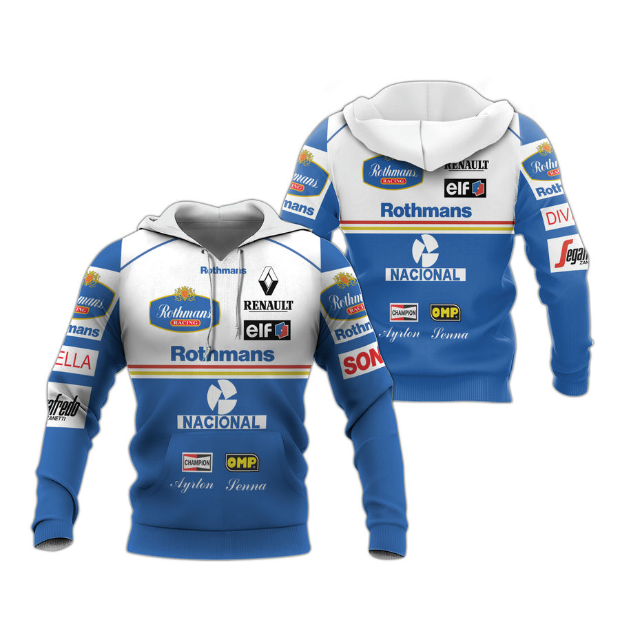 Ayrton Senna Rothmans Racing Hoodie