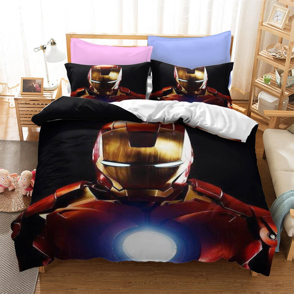 Iron Man Bedding Set With Pillowcases