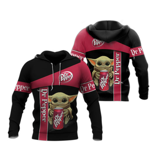 Baby Yoda Dr Pepper Hoodie