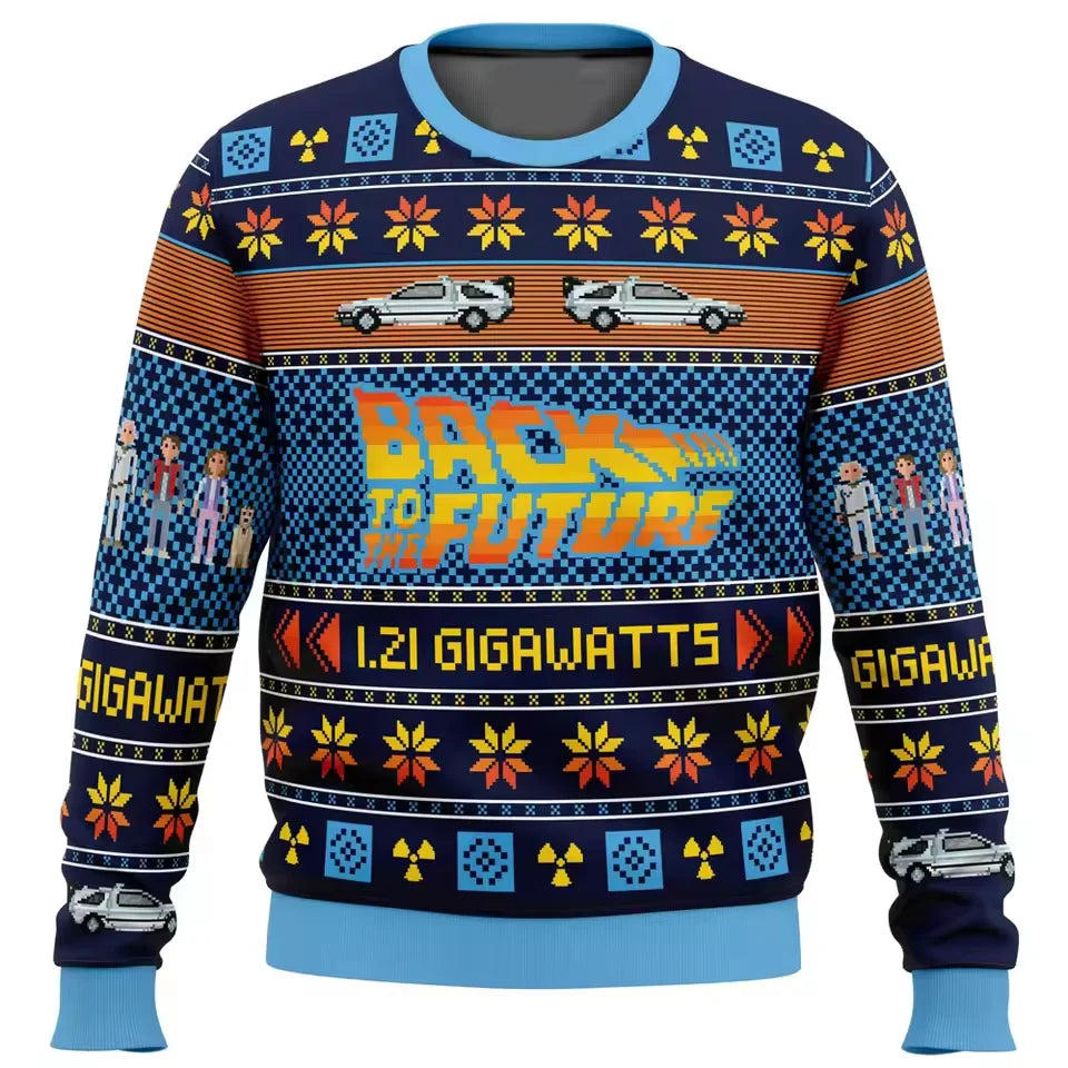 Back To The Future Ugly Christmas Sweater Jumper
