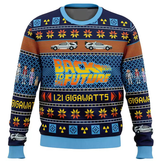 Back To The Future Ugly Christmas Sweater Jumper
