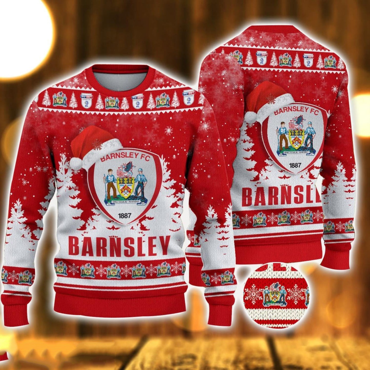 Barnsley Football Ugly Christmas Sweater