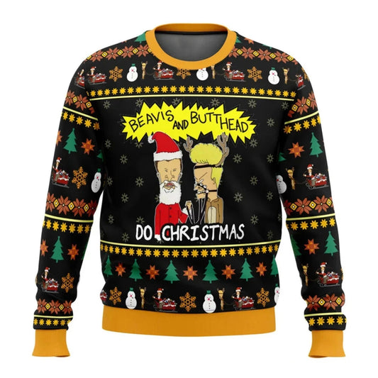Beavis And Butthead Do Christmas Ugly Sweater