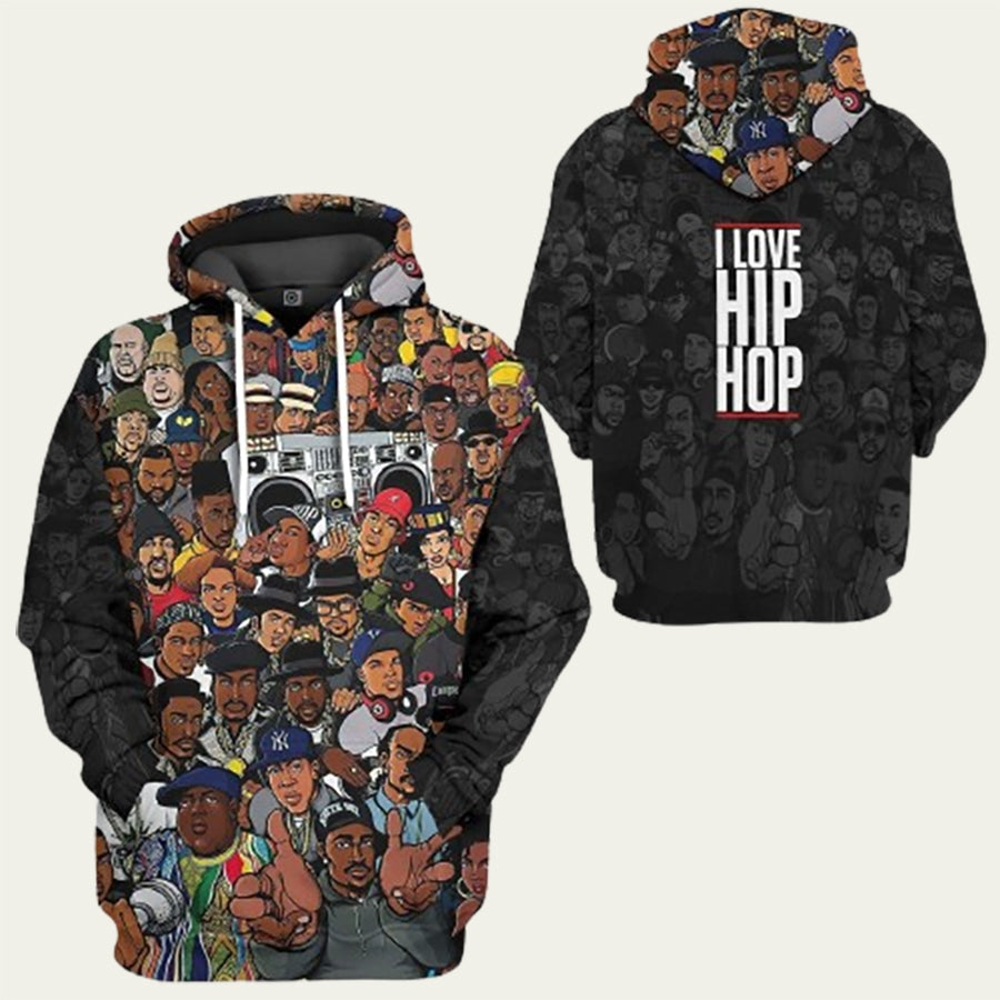 Best Rappers I Love Hiphop Hoodie
