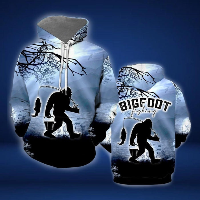 Bigfoot Fishing Hoodie