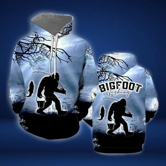 Bigfoot Fishing Hoodie