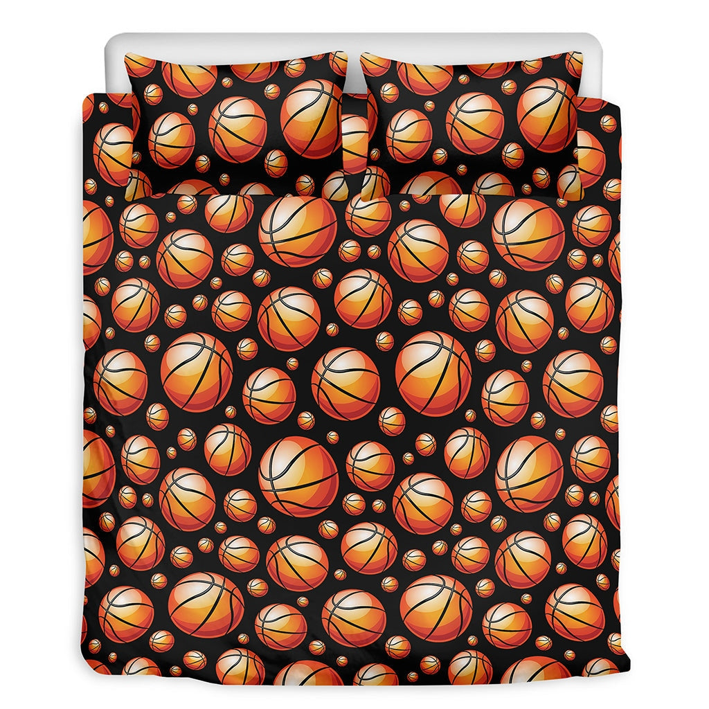 Black Basketball Pattern Bedding Set