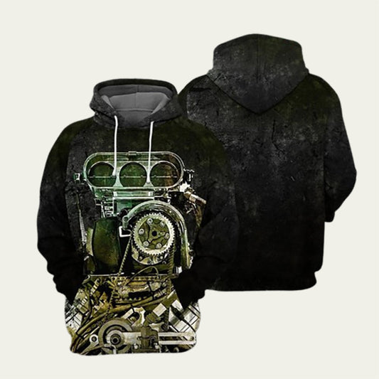Black Drag Racing Hoodie