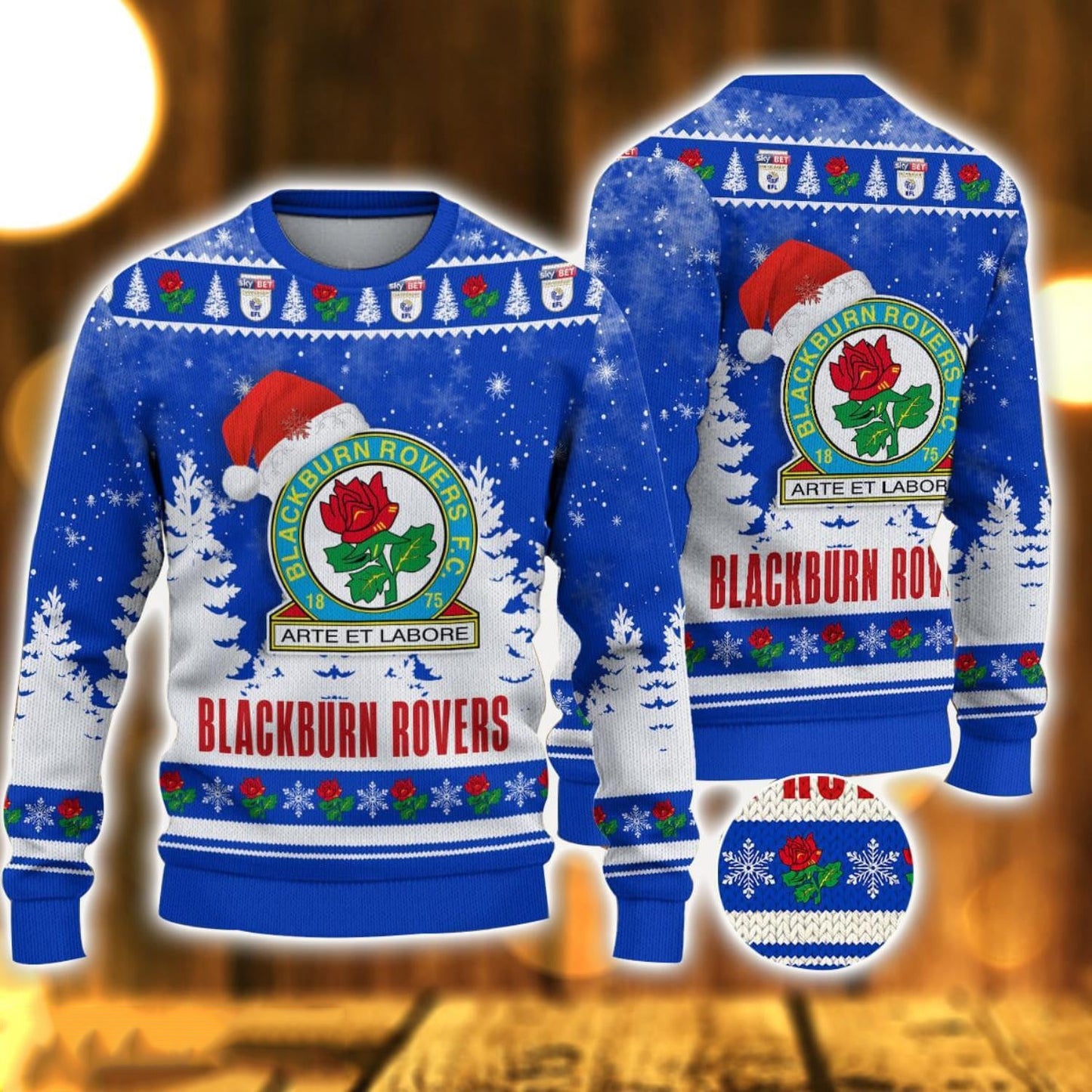 Blackburn Rovers Ugly Christmas Sweater
