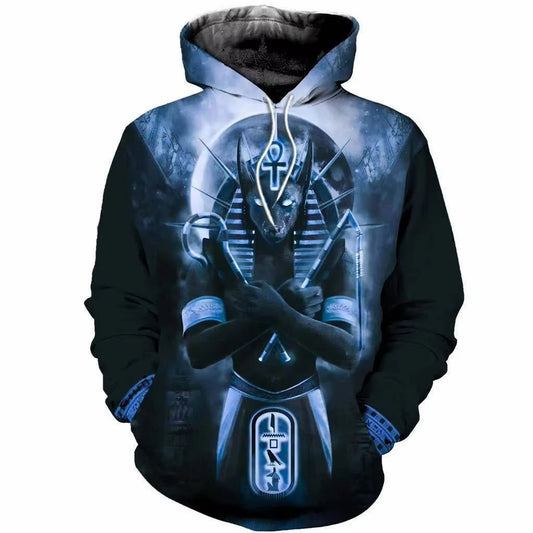 Blue Anubis Hoodie