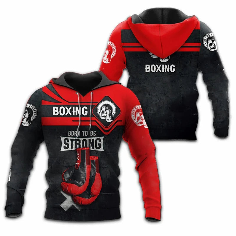 Born To Be Strong Boxing Hoodie