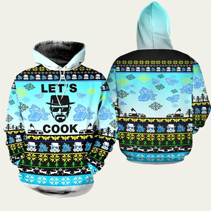 Breaking Bad Lets Cook Ugly Christmas Hoodie