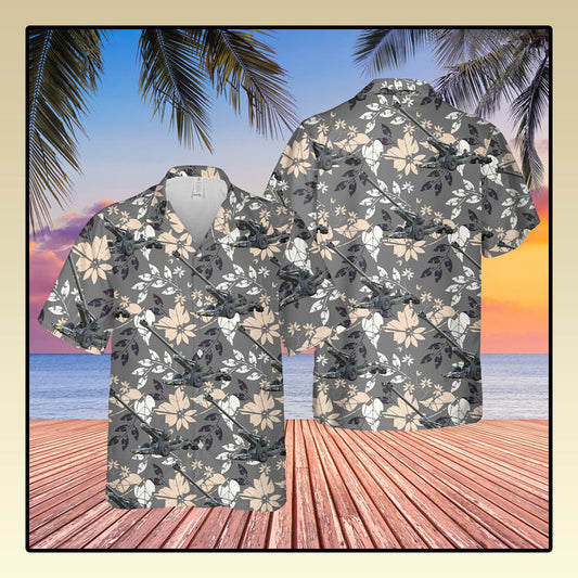 British Army Fh70 Field Howitzer Hawaiian Shirt